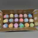 36 Pack Easter Sidewalk Chalks Bulk 3-Layer Chalk Eggs for Kids Easter Basket fillers Colorful Egg Chalk Outdoor Toddler Kids Easter Hunt Classroom School Chalkboard Playground Drawing Party Gifts