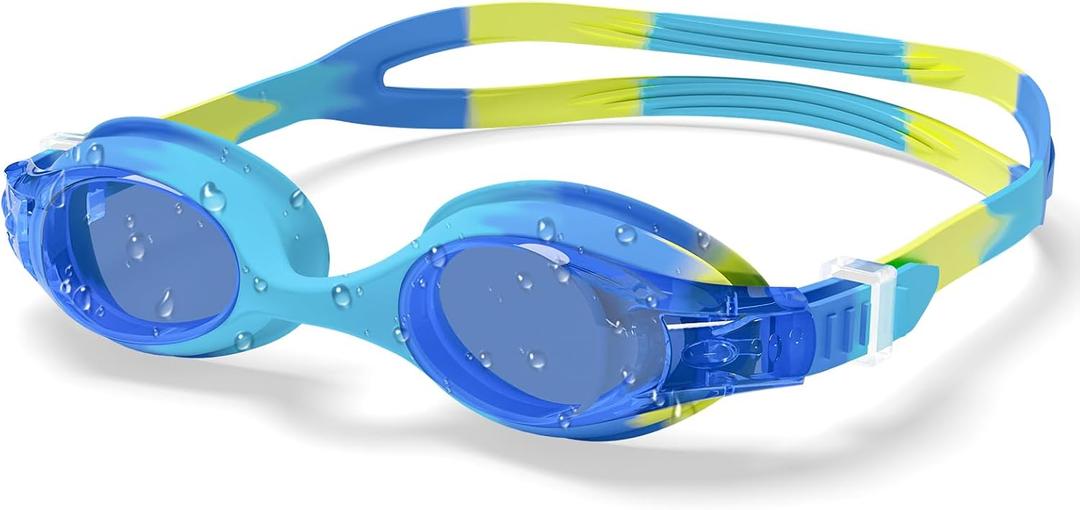 2 x Aegend Swim Goggles for Kids 3-8 - Anti-Fog Anti-Leaking Comfort Fit Toddler Goggles for Swimming