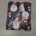 Matching Christmas Onesie Pajamas for Family/Couples, Cute Printed One-piece Pjs, Xmas Holiday Adult Hooded Sleepwear (Blue)