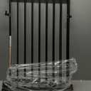 Babelio Baby Gate for Stairs & Doorways, 26-43" W 34" H Extra Tall| No Bottom Bar| Easy Installation| One-handed Operation| Auto-close| Hardware Mount (Drill Needed) Safety Dog/Pet Gate Indoor (Black)