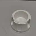 Anti-Spill Cup Holder, Drink Coaster with Anti-Slip Mat Fits Drink for Home Office Outdoors (White)