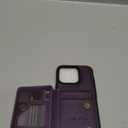 Vinich for iPhone 16 Pro 6.3" Wallet Case with Card Holder, RFID Blocking Credit Slots Kickstand Shockproof Phone Cover for Women Men, Purple