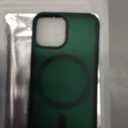 SUPFINE Magnetic for iPhone 12 Mini Case & iPhone 13 Mini Case (Compatible with MagSafe) (Military Grade Drop Protection) Slim Translucent Matte Shockproof Phone Cover,Forest Green