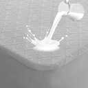 Softhour Waterproof Mattress Protector, 3D Air Fabric Bed Cover with Deep Pocket - Twin Size, Light Grey