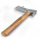 Magnetic Roofing Hammer, Multifunctional Magnet Roofing Hatchet, 17oz Magnetic with Solid Wood Handle Magnet Roofing Hatchet, Magical Roofing Tool for Quick Roofing Nails and Felt Hats