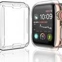 [2-Pack] Julk 41mm Case for Apple Watch Series 9 / Series 8 / Series 7 Screen Protector, Overall Protective Case TPU HD Ultra-Thin Cover for iWatch, 2 Transparent