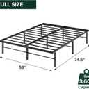 Zinus Rumi Heavy Duty Metal Platform Bed Frame, RGB LED Lights, Full | 3600 lbs Capacity, Reinforced Steel Construction, Mood Setting LED Lights, Underbed Storage Space, No Box Spring Needed