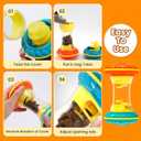 BoYoYo Interactive Dog Toys, Dog Puzzle Toys for Smart, Dog Enrichment Toy to Keep Them Busy, Treat Dispensing Toy Slow Puzzles Feeder, Yellow