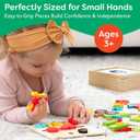 Montessori Wooden Puzzle for Toddlers  Educational Puzzles for Kids Ages 3-5, Fun Learning Toys for 3-Year-Olds, Fine Motor & STEM Development, Vehicle-Themed Gift for Preschoolers