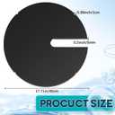 17.71 Inch Sump Pump Cover Plastic Submersible Sump Basic Cover Black Septic Tank Lid for Water Pump Basin Bucket Outdoor Well (Side Notch)