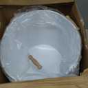 Didaey 12 Pcs Large Galvanized Metal Buckets with Handle 10 Inch Heavy Duty Stainless Steel Pails Round Pail for Party Wedding, Crafts, Utensils, Table Centerpieces (White)