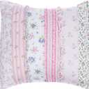 Cozy Line Home Fashions Pink Rose Romantic Ruffle Floral Flower Decor Pillow (Pink Lace, Decor Pillow - 1pc)