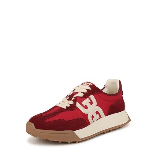 Sam Edelman Women's Langley Sneaker Deep Scarlet 10 Medium
