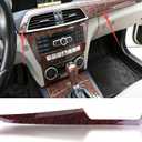 Agate Wood Grain Center Console Dash Strip Trim for Benz C-Class C180 C200 C300 C250 C63 AMG 2012 2013 2014, Center Console Dash Stirp Trim Accessories, for Interior Decoration