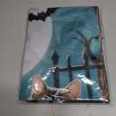 IVN Halloween Cat Garden Flag 28 x 40 Inch Double Sided House Flag with Moon Pumpkin and Bat Design for Spooky Outdoor Porch Decor