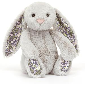 Jellycat Blossom Silver Bunny Bloom Stuffed Animal, Medium
