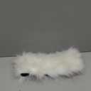 Syhood Women Faux Fur Headband with Elastic Fluffy Winter Earwarmer Earmuff Furry Ski Outfits for Women(White)