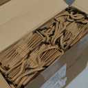 Sherr 100 Pcs Mini Gift Bags Bulk, 4 x 2.75 x 4.5 in Paper Bag with Tag, Extra Small Paper Gift Boxes with Handles for Birthday, Valentines Party Favor, Wedding, Small Business, Spring(Brown)