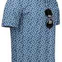 NIASHOT Polo Shirts for Men Short Sleeve Mens T-Shirts Golf Shirts for Men Print Summer Clothes Work Workout Fishing Golf Polos Medium