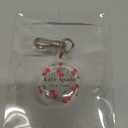 kate spade new york AirTag Holder with Gold Ring Clip - Cherry Dot | Stylish, Anti-Scratch, and Protective Case for Apple AirTag - Attaches Securely to Bags, Luggage, Keys, Purse, Totes & More