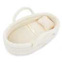 Cozy Dream Doll Bassinet - Baby Doll Portable Carrier - Fits for American Girl Dolls or Teddy Bears up to 14" - Cream White