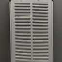 12" X 24 Steel Return Air Filter Grille for 1" Filter - Removable Face/Door - HVAC Duct Cover - Flat Stamped Face - White [Outer Dimensions: 14.5 X 25.75]