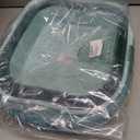 Collapsible Foot Spa Bath Massager for Dry Cracked Feet, Feet Soaking Tub with Massage Acupoint, Pedicure Foot Soak Basin Plastic Bucket with Handle(Green)