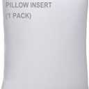 WINGLAMThrow Pillow Inserts,Decorative Stuffer PillowsSham StufferWhite1 Pack36x36 Inches, HypoallergenicPolyester,Ultra SoftLightweight Down Alternative,Square(1)