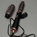 Rotating Hair Dryer Brush Spinning, 4-in-1 Blow Dryer Brush with 2 Inch&1.5 Inch Brush Attachements, Round Hot Air Brush for Hair Smooth/Volume/C-Curls