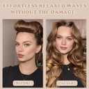 Heatless Curls Overnight, 5 Pcs Heatless Hair Curlers to Sleep in Soft Overnight Blowout Rods No Heat Hair Rollers Curling Rods for Women Blowout Look Long Hair - Brown