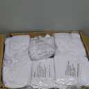 36 PCS Waterproof Stretch Spandex Folding Chair Covers, Dining Room Chair Slipcovers Protector for Wedding, Banquet, Party, Holidays, Celebration and DecorationWhite