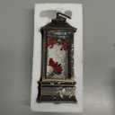 Christmas Snow Globe Lantern Indoor Decor Cardinal with Music, 6H Timer, USB Lined/ Battery Operated Lighted Lantern for Christmas Festival Decoration Gifts