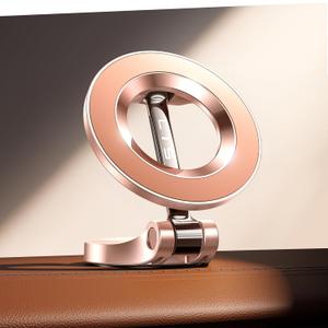 LISEN for iPhone 17 MagSafe Car Mount, Ultra Magnetic Phone Holder for Car Universal 360 Dashboard Phone Holder, Car Accessories Gifts for Men Women Him Her for iPhone17 Pro Max Air 16 15 14 Rose Gold