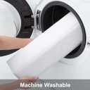 Buganda Memory Foam Bath Mat, 47" x 24", Ultra Soft and Non-Slip Bathroom Rugs, Water Absorbent and Machine Washable Bath Rug Runner for Bathroom, Shower, and Tub, White