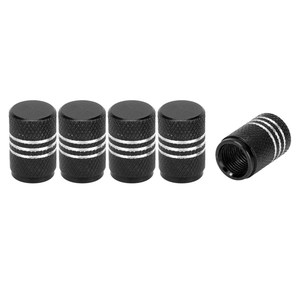 Tire Valve Stem Caps 16MM Car Wheel Valve Cap Copper Black for Car Bike Motorcycle Truck Anti Crash Tyre Valve Stem Cover Valve Dust Cap Tire Valve Cap 5 Pcs