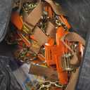 Snow Chains, 6 Packs Anti Slip Tire Chains, Pickup, Truck & SUV, Adjustable Thickening Reusable Anti-Slip Traction Tire Chains - Emergency Use in Snow, Ice, Sand and Mud (Fits 225-285mm Tires)