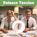 Little Ouchies Pain Fidget, Pain Stim Fidget for Stress Relief & Focus, Little ouchies, Mini Fidget Toys, 3D Printed with Hard Spiky Fidget Massage Keychain, Novelty Keychains (Little-5Pcs)