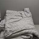 Andency Silver Grey Oversized Super King Plus Comforter Set 128x120, Extra Large King Size Comforter Oversize Boho Soft Warm Bedding Comforter Sets, 3 Pieces Aesthetic Chevron Textured Bedding