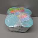 GuanQiao 4 Pack Creami Deluxe Pints & Lids for Ninja, 24 Oz Compatible with NC500 NC501 Series Ice Cream Makers, with 5 Spoons & 64 Writable Labels, BPA-Free & Dishwasher Safe, Blue