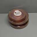 PLASTICPRO 64 Piece Combo Plastic Dinner Plates Disposable Plastic Fancy Heavy Duty Party Dishes 7 inch and 10 inch, Black and Gold Beaded