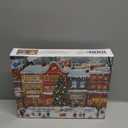 Snowy Christmas Town 1000 Piece Puzzle for Adults, Fun Puzzles for Adults 1000 Pieces with HD Print & Poster, 27.5 * 19.7 in Dust Free, for Gifts Halloween Christmas Family Games Lovers