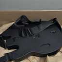 JJDWIN Wireless Guitar Hero Controller for PS4/PS3/PC with RGB Light, Rock Band & Clone Hero Games, Fortnite Festival with Strap & Wireless Dongle,Black