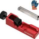 Spark Plug Gap Tool with 32 Blade Steel Feeler Gauge, Spark Plug Gapping Tool for Most 10mm 12mm 14mm 16mm Thread Spark Plugs, Red