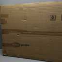 DIMAR GARDEN Wood Coffee Table with Storage Shelf 41.7in Industrial Table for Living Room, Brown