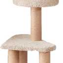 Amazon Basics Cat Tree - Multi-Level Climbing Activity Tower with Jute Rope Scratching Posts for Indoor Cats & Kittens, Medium (31.5"H), Beige