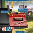 Silicone Griddle Tools Mat for Blackstone, Heat Resistant Spatula Mat, Grill BBQ Caddy Utensils Holder, Blackstone Griddle Accessories, Silicone Grill Mats for Outdoor GrillRed