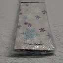 L7HWDP 4 Pcs Christmas Gift Bags with Handles Snowflake Winter Stripes Bottle Bags for Holiday Bottle Wrapping Set