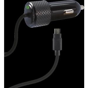 ZGear 28.8-Watt 2.4-Amp Adaptive Fast Charging Car Charger for Micro USB - Black