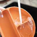 Feedi 5-Piece Silicone Baby Feeding Set by Quark - Baby Led Weaning Supplies - Toddler Plates and Bowls set - Adjustable Silicone Baby Bib with Food Catcher & Baby Utensils - Microwave/Dishwasher Safe