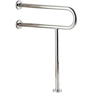 WAZZJ Handicap Grab Bars Toilet Rail Bathroom Support for Elderly Bariatric Disabled Stainless Steel Commode Medical Accessories Safety Hand Railing Guard Frame Shower Assist Aid Handrails Hand Grips